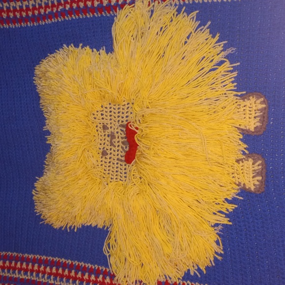 Crochet 3D lion baby blanket - Picture 3 of 9
